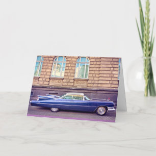 VINTAGE CLASSIC CAR Birthday Greeting Cards