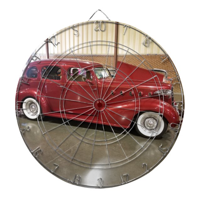 Vintage  Classic car Dartboard (Front)