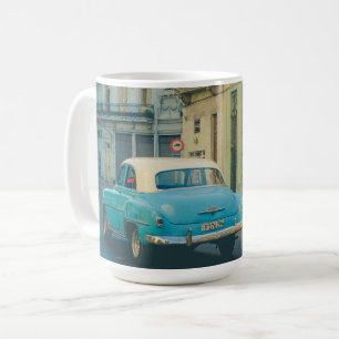 Vintage Classic Car Havana Cuba Street Photography Coffee Mug