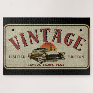 Vintage Classic Car Limited Edition Original Parts Jigsaw Puzzle