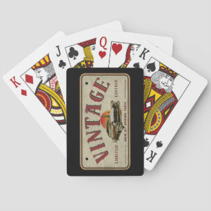 Vintage Classic Car Limited Edition Original Parts Playing Cards
