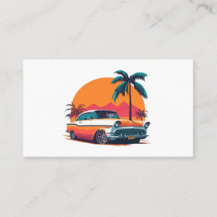 Vintage Classic Car Sales Restoration Tech Shop  Business Card