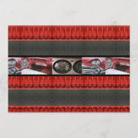 Vintage Classic Cars Party Invitation