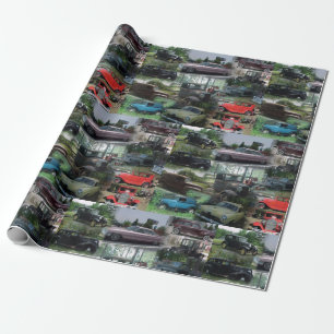 Vintage Classic Cars Wrapping Paper