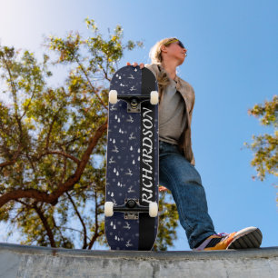 Vintage Classic christmas gift personalise Skateboard