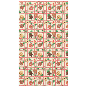 Vintage classic Christmas gingerbread cookies  Tablecloth