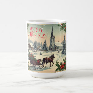 Vintage/Classic Christmas scene Coffee Mug