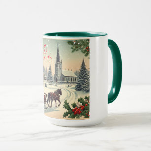 Vintage/Classic Christmas scene Mug