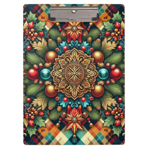 Vintage/Classic colourful Christmas Clipboard
