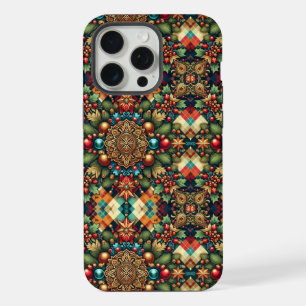 Vintage/Classic colourful Christmas iPhone 15 Pro Max Case