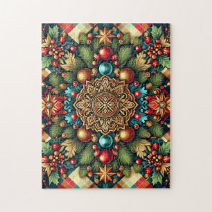 Vintage/Classic colourful Christmas Jigsaw Puzzle