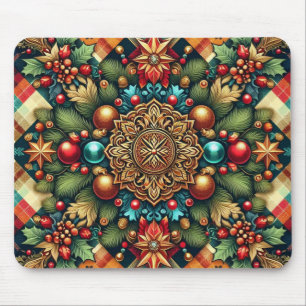 Vintage/Classic colourful Christmas Mouse Pad