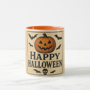 Vintage/classic Happy Halloween jack-o-lantern Mug