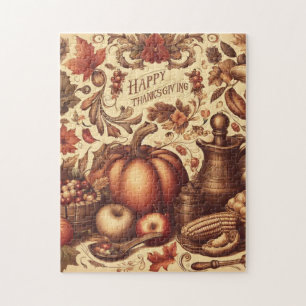 Vintage/Classic Happy Thanksgiving Jigsaw Puzzle