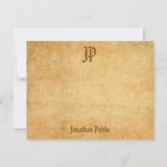 Vintage Classic Look Template Calligraphy Script (Front)