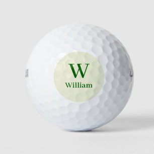 Vintage Classic Monogram Initials Personalized  Golf Balls