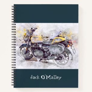 Vintage Classic Motorcycle Notebook