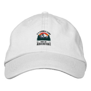Vintage Classic Retro Camping Adventure Mountain Embroidered Hat