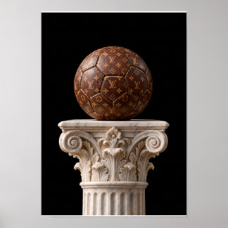 Vintage Classic Soccer Ball Poster