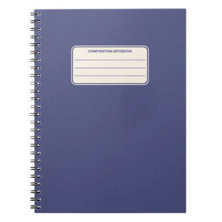Vintage Classic Solid Color Composition Notebook