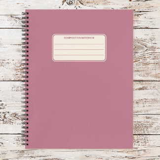 Vintage Classic Solid Color Composition Notebook