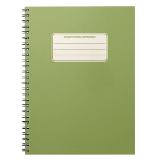Vintage Classic Solid Color Composition Notebook