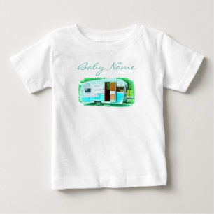 Vintage classic trailer caravan Thunder_Cove Baby T-Shirt