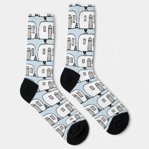 Vintage classic trailer rounded caravan socks