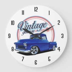 Vintage Classic Truck Large Clock