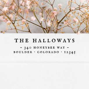 Vintage & Classic Typography Return Address Rubber Stamp