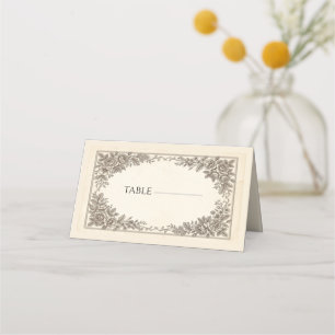 Vintage Classic Wedding Place Card