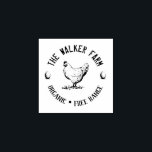 Vintage Classical ⎢ Personalised Egg  Rubber Stamp<br><div class="desc">Vintage Classical ⎢ Personalised Egg Stamp
This wood art stamp is the perfect addition for your homestead or family farm! Featuring a rustic hand-drawn chicken with eggs and branches</div>