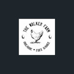 Vintage Classical ⎢ Personalised Egg  Rubber Stamp<br><div class="desc">Vintage Classical ⎢ Personalised Egg Stamp
This wood art stamp is the perfect addition for your homestead or family farm! Featuring a rustic hand-drawn chicken with eggs and branches</div>
