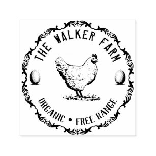 Vintage Classical ⎢ Personalised Egg Self-inking Stamp