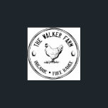 Vintage Classical ⎢ Personalized Egg  Rubber Stamp<br><div class="desc">Vintage Classical ⎢ Personalized Egg Stamp
This wood art stamp is the perfect addition for your homestead or family farm! Featuring a rustic hand-drawn chicken with eggs and branches</div>