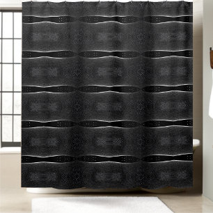 Vintage Classy Black and White Shower Curtain