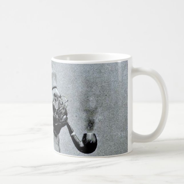 Vintage Classy Pug Photograph Coffee Mug (Right)