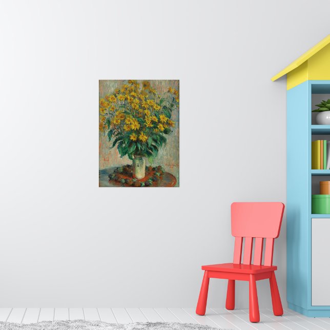 Vintage Claude Monet Jerusalem Artichokes   Poster (Nursery 1)