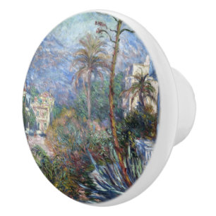 Vintage Claude Monet Villas at Bordighera Ceramic Knob