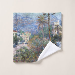 Vintage Claude Monet Villas at Bordighera Wash Cloth