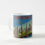 Vintage Cleveland Ohio Mug<br><div class="desc">A vintage postcard greeting from  Cleveland,  Ohio.</div>