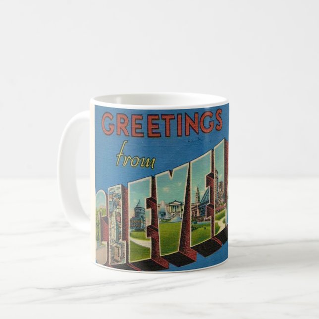 Vintage Cleveland Ohio Mug  (Front Left)
