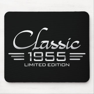 Vintage Clic 1955 70th Birthday Men 80 Years Old B Mouse Pad