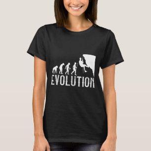 Vintage climber evolution - funny rock wall T-Shirt
