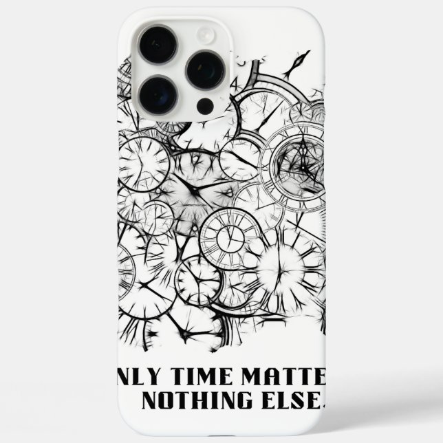 Vintage Clock Art Phone Case - Aesthetic Design (Back)