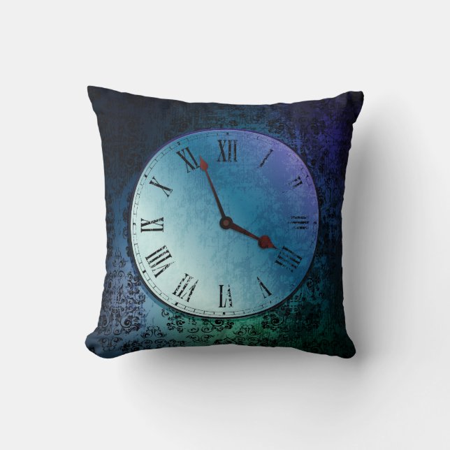 vintage clock cushion (Front)