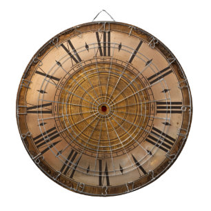 VINTAGE CLOCK DESIGN DART BOARD