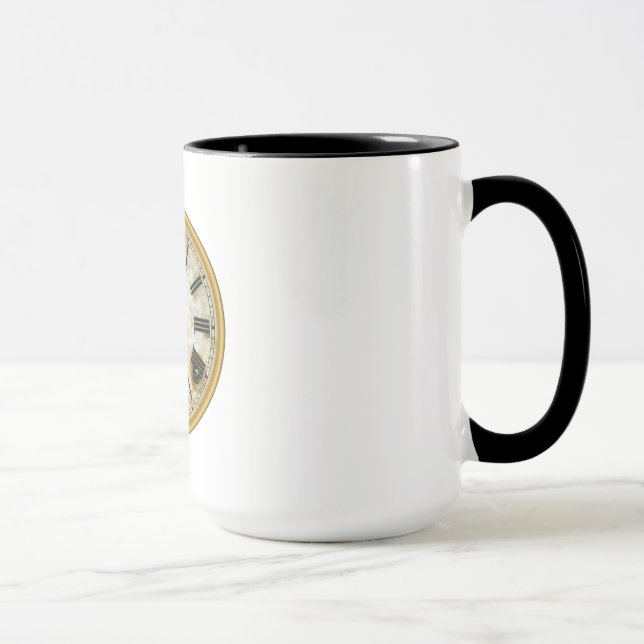 Vintage Clock Face Mug (Right)