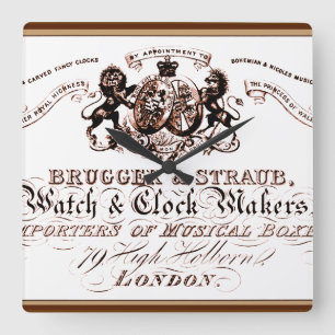 vintage clock maker advertisement