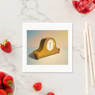 Vintage Clock Paper Napkins
